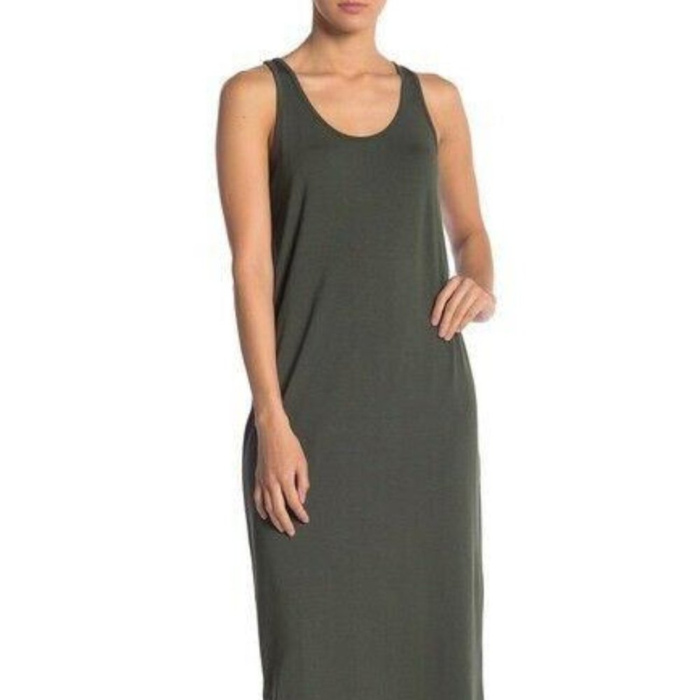 Philosophy Apparel Scoop Neck Midi Tank Dress Colo